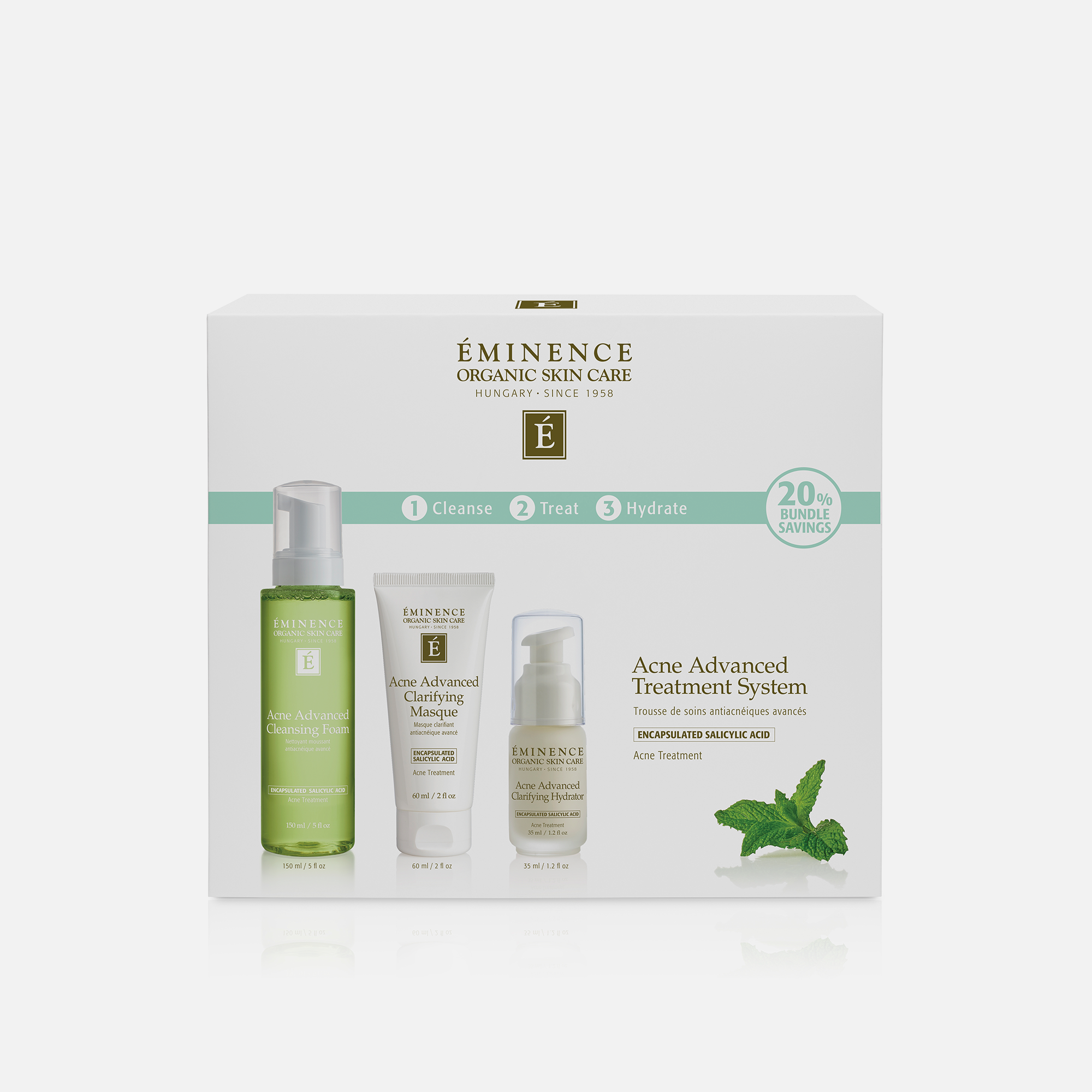 Acne Advanced 3-Step Treatment System – Eminence Organics